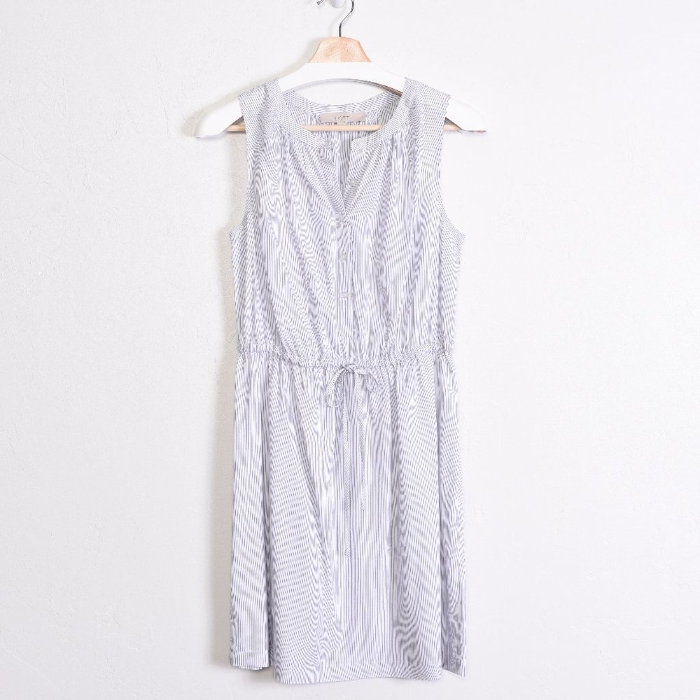 LOFT Striped, Sleeveless Dress, Size Small